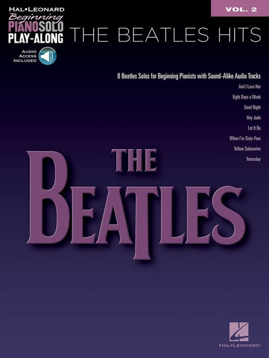 Beatles Hits — Beginning Piano Solo Play-Along Vol. 2 Book/Online Audio (Hal Leonard)