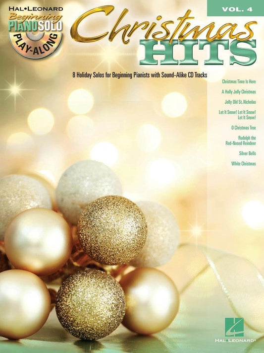 Christmas Hits — Beginning Piano Solo Play-Along Vol. 4 Book/CD (Hal Leonard)
