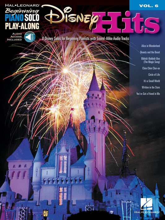 Disney Hits — Beginning Piano Solo Play-Along Vol. 6 Book/CD (Hal Leonard)