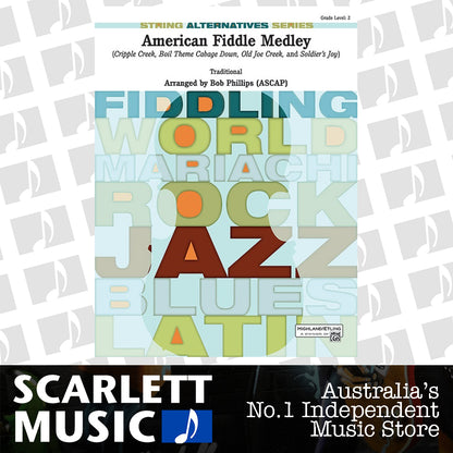 American Fiddle Medley String Orchestra Sheet Music Grade 2 — view 2
