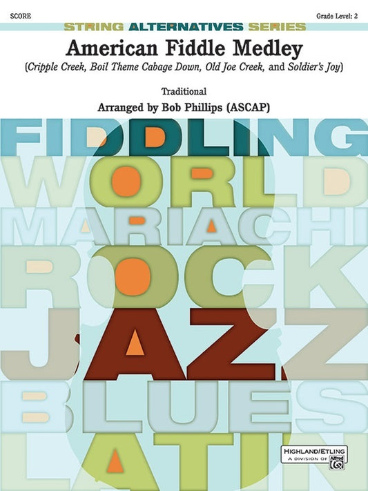 American Fiddle Medley String Orchestra Grade 2 Conductor Score