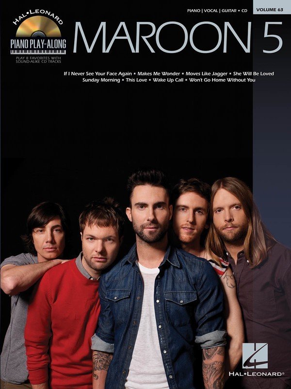 Maroon 5 — Piano Play-Along Vol. 63 Book/CD (Hal Leonard)