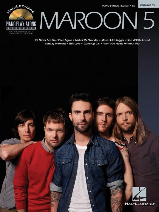 Maroon 5 — Piano Play-Along Vol. 63 Book/CD (Hal Leonard)