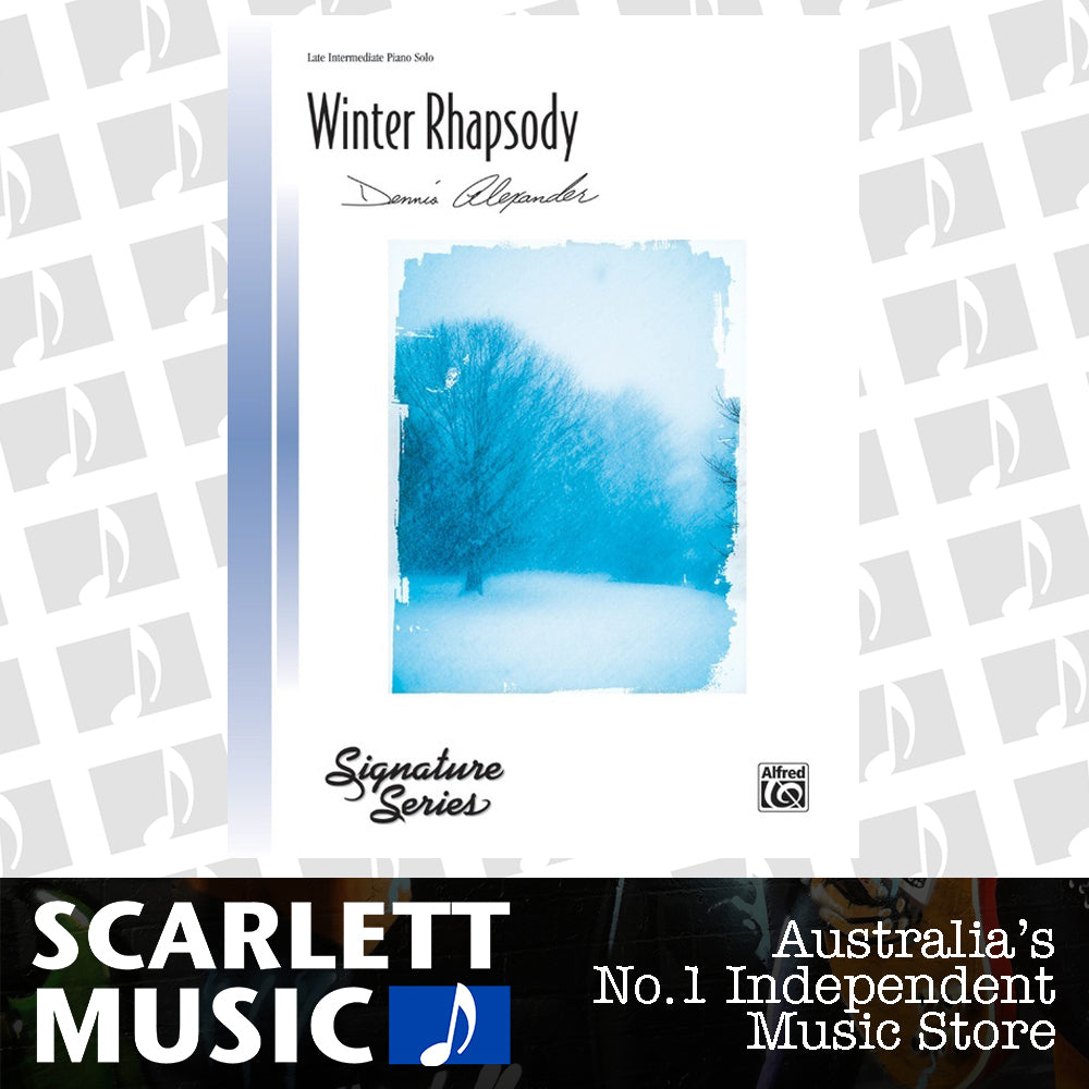 Winter Rhapsody Piano Sheet Music — view 2