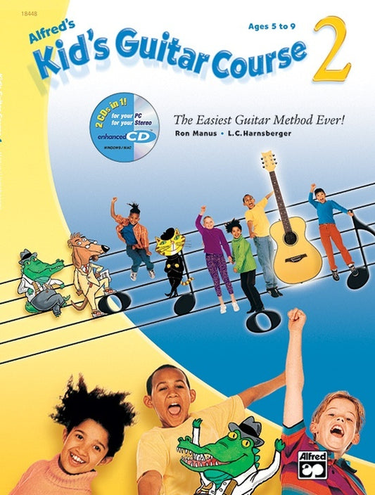 Alfreds Kids Guitar Course 2 Book/ECD/DVD