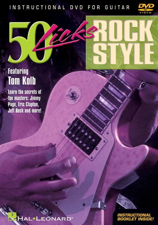 50 Licks Rock Style — Guitar DVD (Hal Leonard)