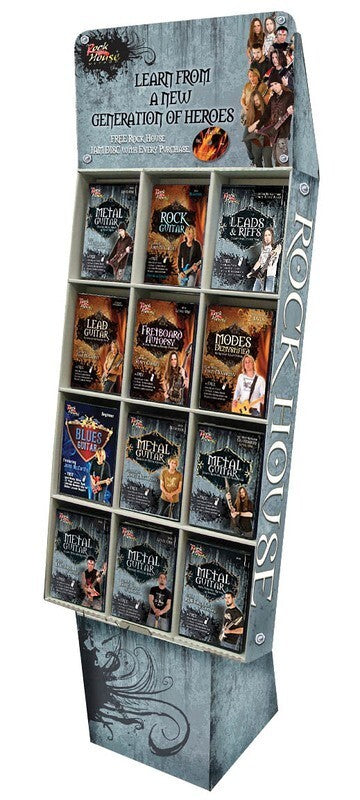 Rock House DVD Display Cardboard 12 Facings