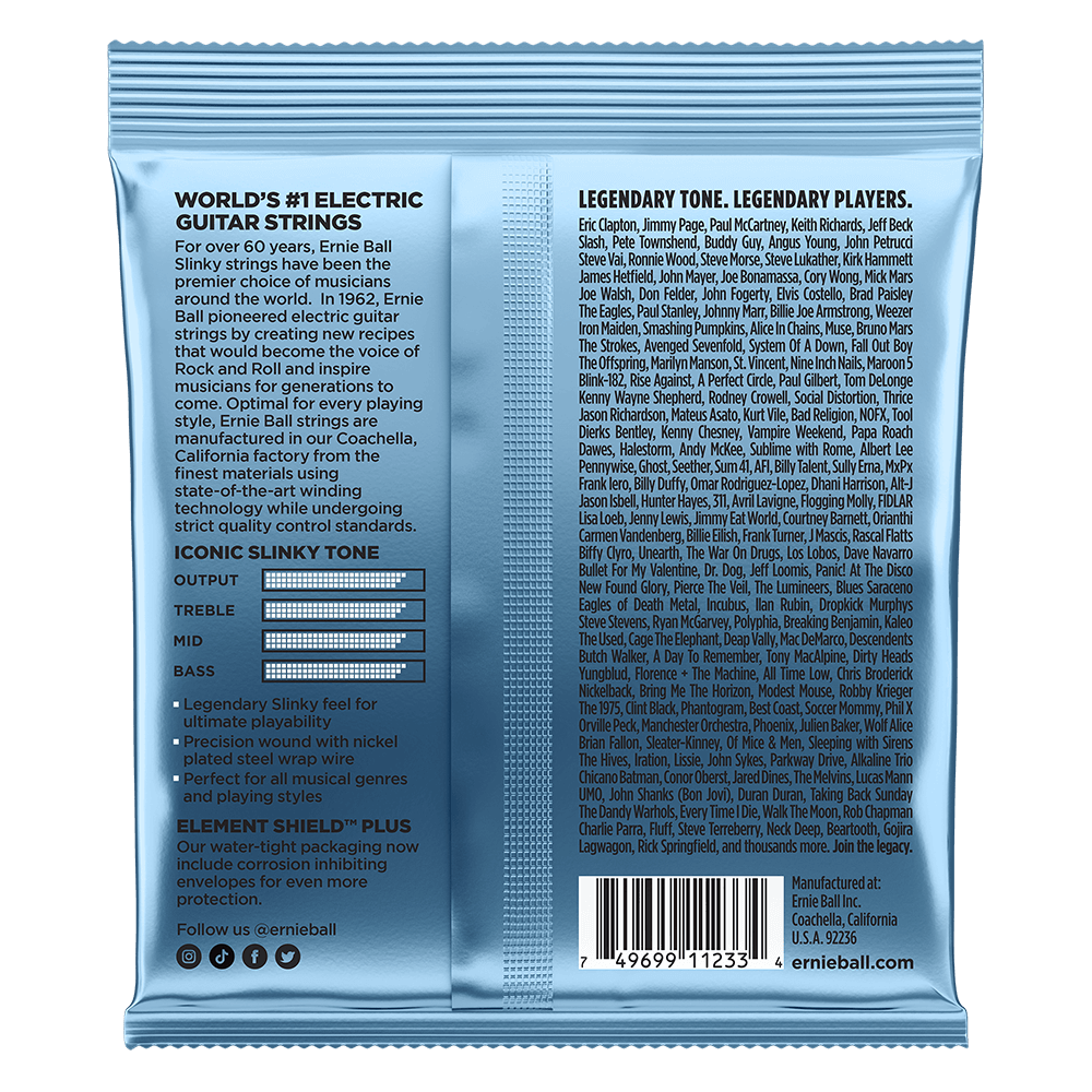 Ernie Ball Primo Slinky Nickel Wound Electric Guitar Strings 3-Pack 9.5-44 — view 2