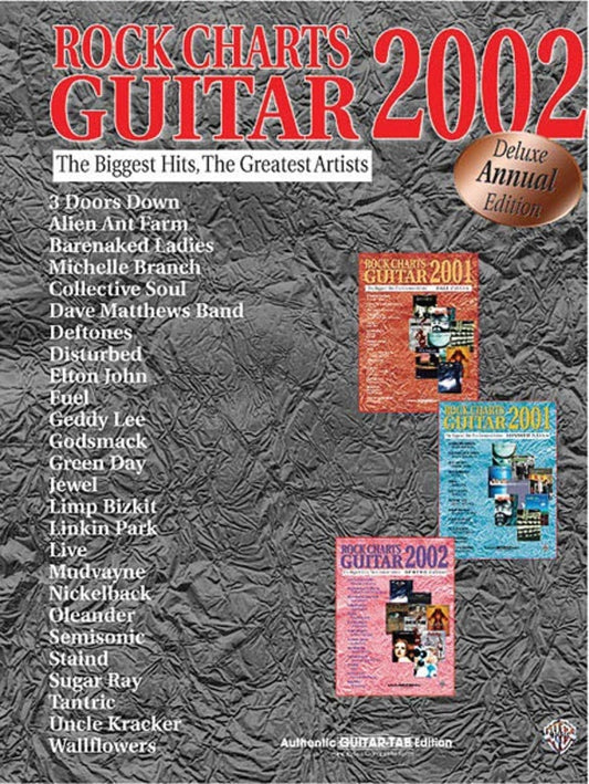 Rock Charts Guitar 2002 Deluxe Edition Guitar TAB (Softcover Book)