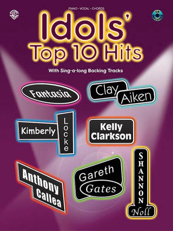 Idols Top 10 Hits PVG (Softcover Book/CD)