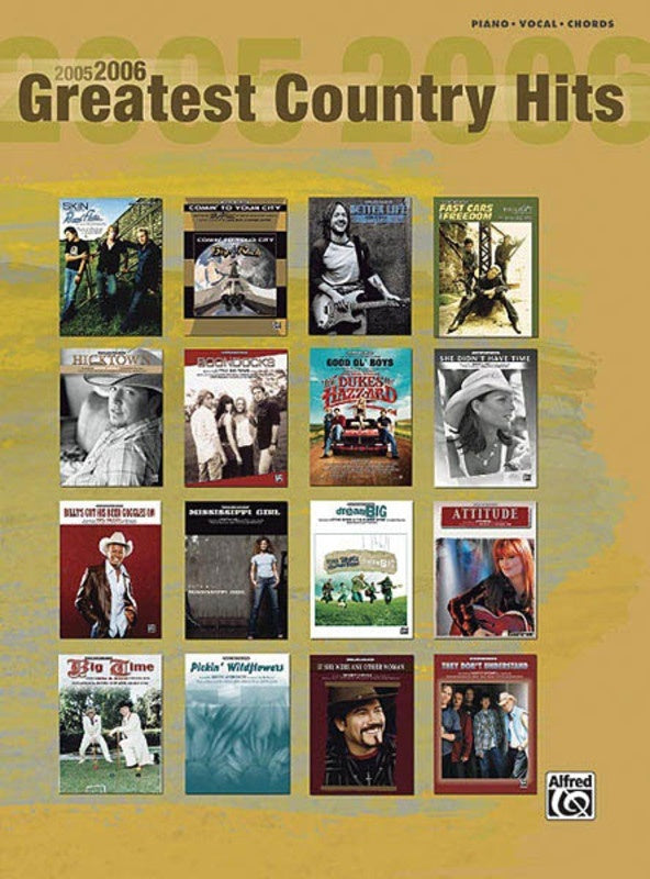 2005 - 2006 Greatest Country Hits PVG (Softcover Book)