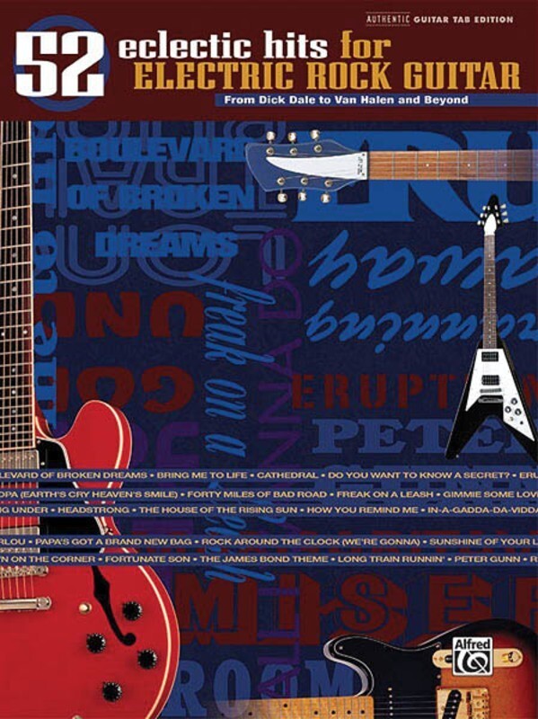 52 Eclectic Hits For Electric Rock Guitar TAB (Softcover Book)