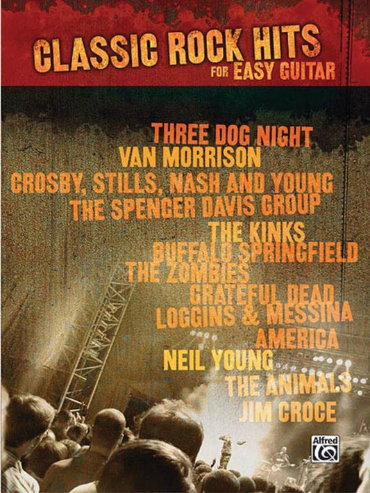 Classic Rock Hits For Easy Guitar TAB (Softcover Book)