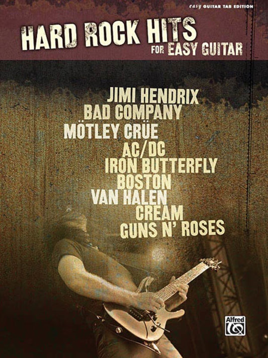 Hard Rock Hits For Easy Guitar TAB (Softcover Book)