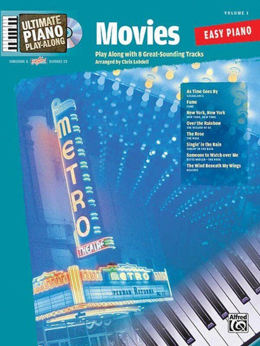 Ultimate Piano Play Along V1 Movies Easy Piano Songbook