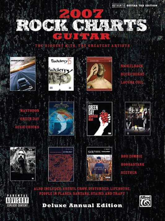 Rock Charts Guitar 2007 Guitar TAB (Softcover Book)