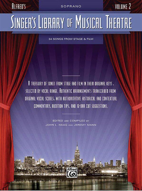 Singer's Library of Musical Theatre Volume 2 for Soprano - Piano & Vocal, 196 Pages, Hal Leonard