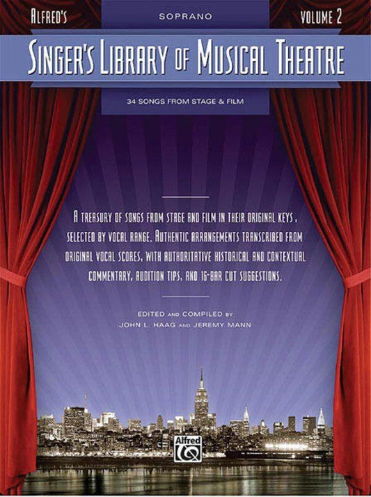 Singer's Library of Musical Theatre Volume 2 for Soprano - Piano & Vocal, 196 Pages, Hal Leonard