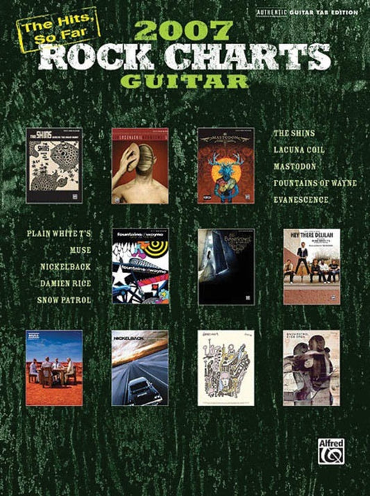 Rock Charts Guitar 2007 Hits So Far Guitar TAB (Softcover Book)