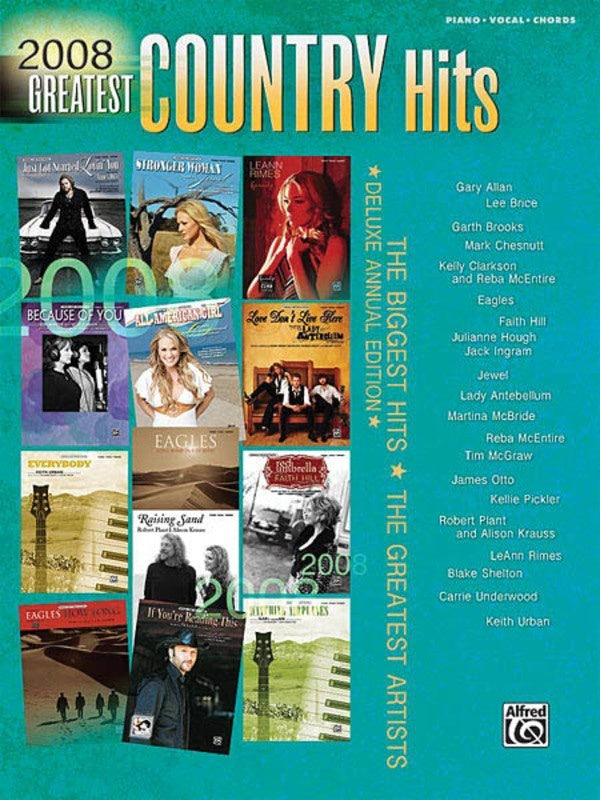 2008 Greatest Country Hits PVG (Softcover Book)