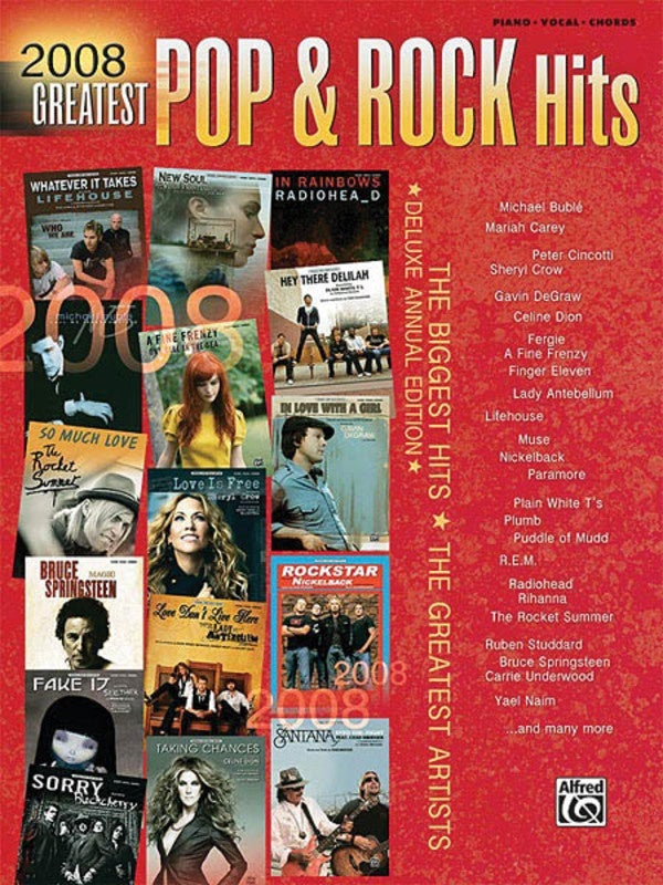 2008 Greatest Pop and Rock Hits PVG (Softcover Book)