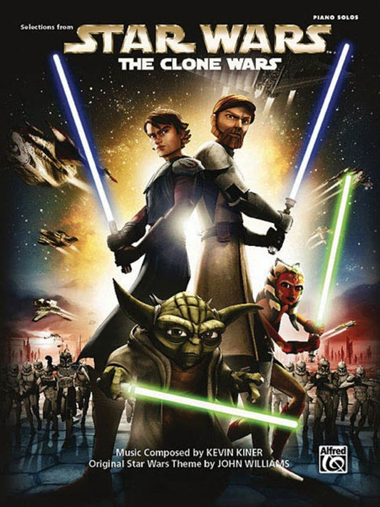 Star Wars The Clone Wars Piano Solo (Softcover Book)