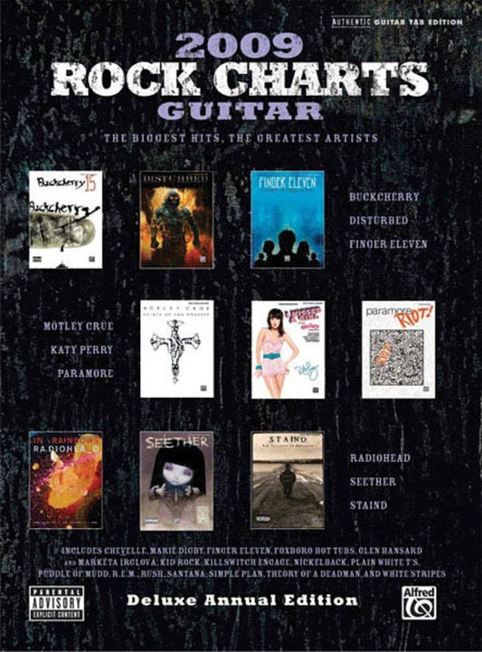 Rock Charts Guitar 2009 Guitar TAB (Softcover Book)