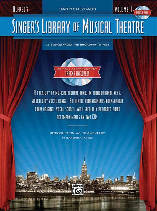 Singers Library Of Musical Theatre V1 Bar/Bass B (Softcover Book/CD)