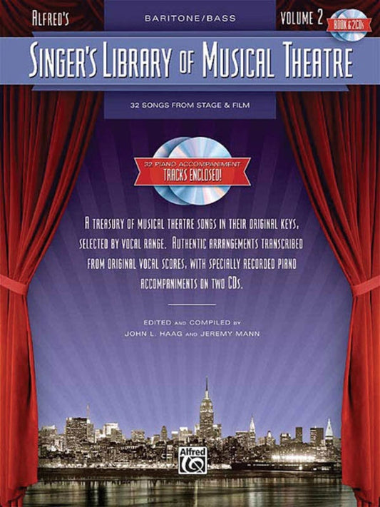 Singers Library Of Musical Theatre V2 Bar/Bass B (Softcover Book/CD)