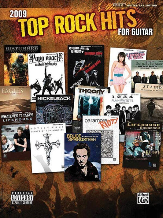 2009 Top Rock Hits For Guitar TAB (Softcover Book)