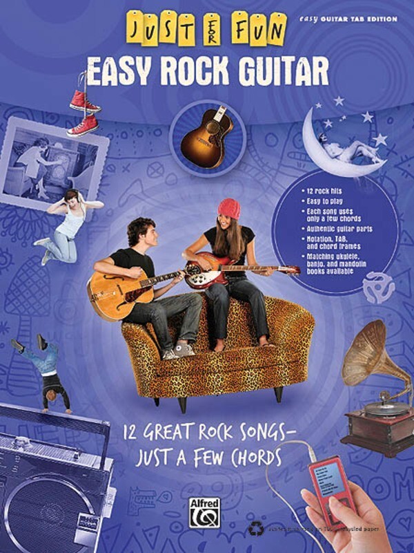 Just For Fun Easy Rock Guitar (Softcover Book)