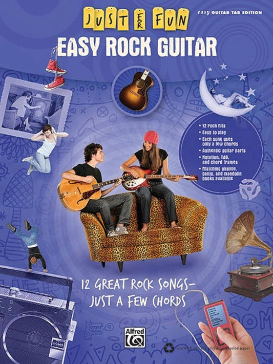 Just For Fun Easy Rock Guitar (Softcover Book)