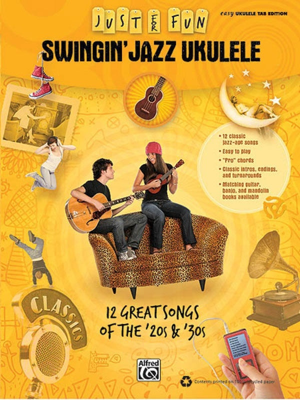 Just For Fun Swingin Jazz Ukulele (Softcover Book)