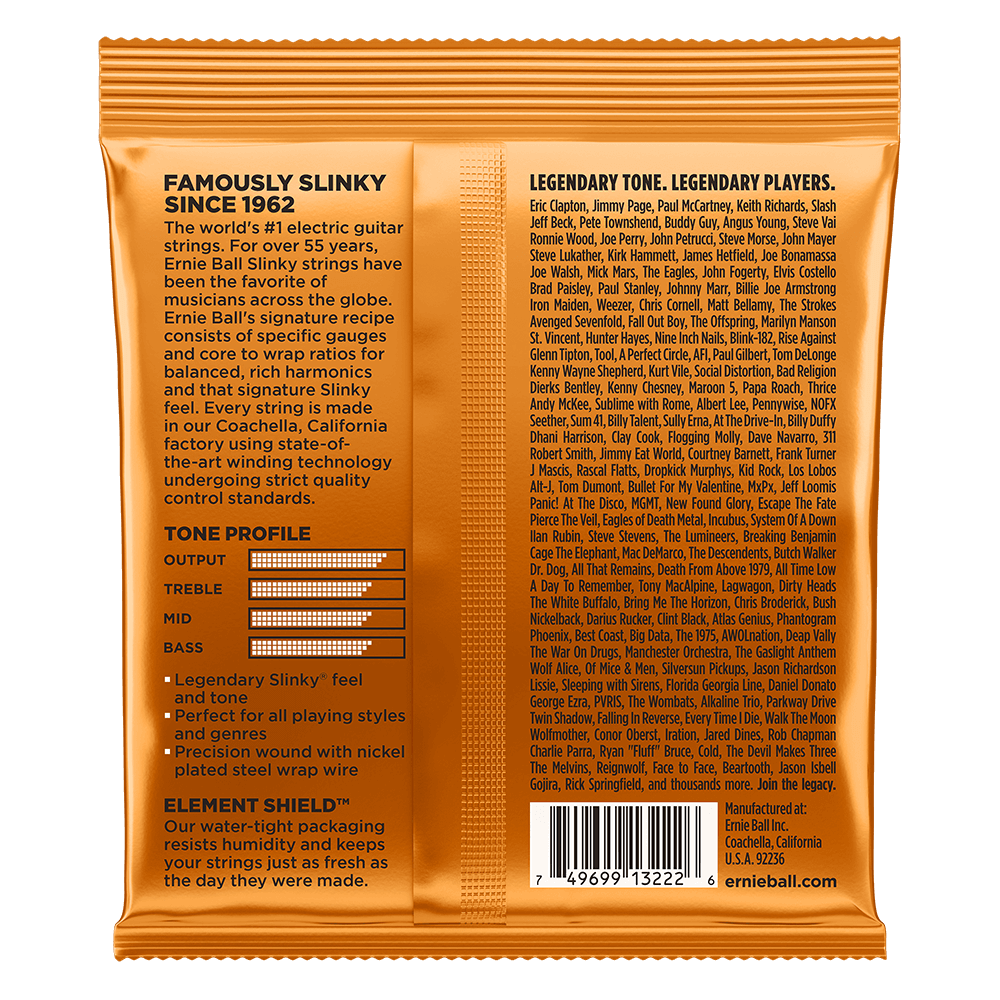Ernie Ball Hybrid Slinky Nickel Wound Electric Guitar Strings 3 Pack, 9-46 Gauge — view 2