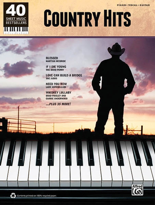 Country Hits 40 Sheet Music Bestsellers PVG (Softcover Book)