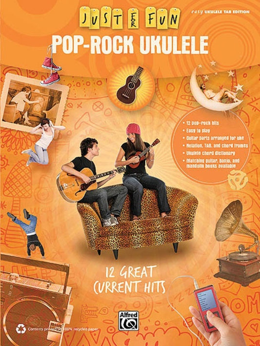 Just For Fun Pop Rock Ukulele (Softcover Book)