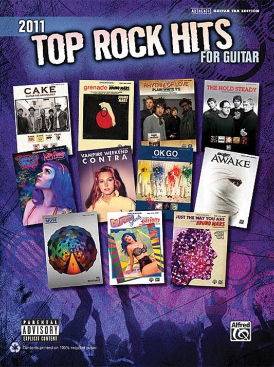 2011 Top Rock Hits For Guitar TAB (Softcover Book)