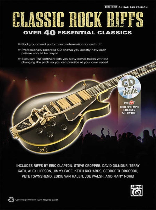 Classic Rock Riffs Book/CD (Softcover Book)