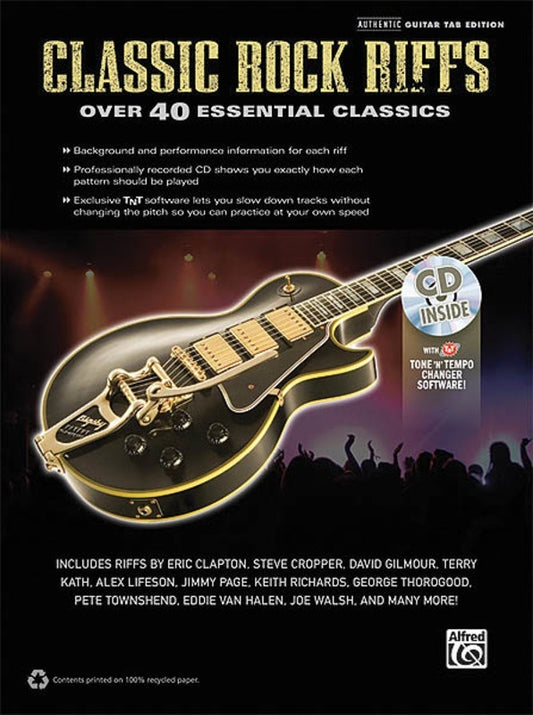 Classic Rock Riffs Book/CD (Softcover Book)