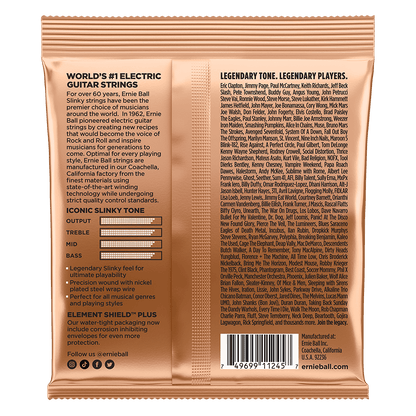 Ernie Ball Turbo Slinky Nickel Wound Electric Guitar Strings 3-Pack 9.5-46 — view 2