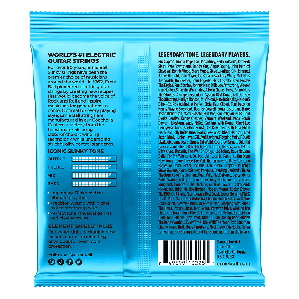 Ernie Ball Extra Slinky Nickel Wound Electric Guitar Strings 3-Pack 8-38 — view 2