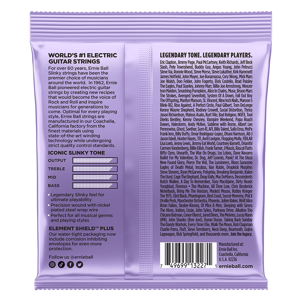 Ernie Ball Ultra Slinky Nickel Wound Electric Guitar Strings 3-Pack 10-48 — view 2