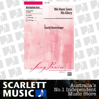 We Have Seen His Glory SATB Choral Sheet Music — view 2
