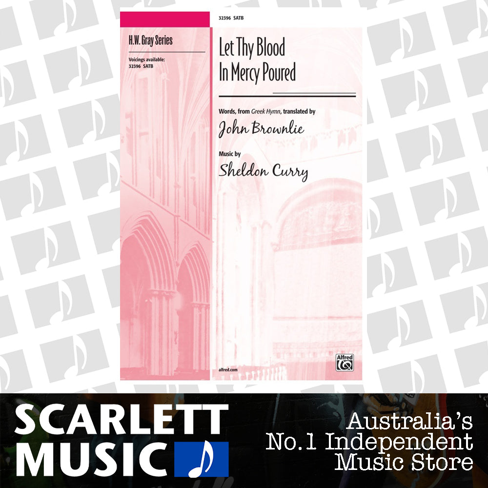 Let Thy Blood In Mercy Poured SATB — view 2
