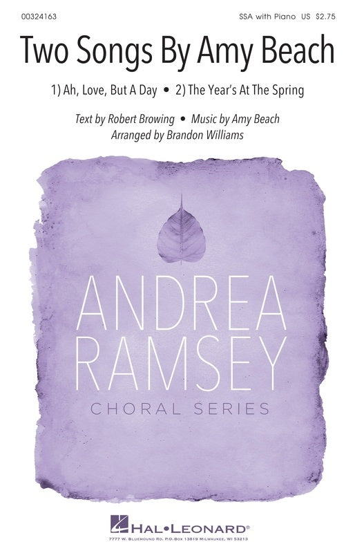 Two Songs By Amy Beach SSA