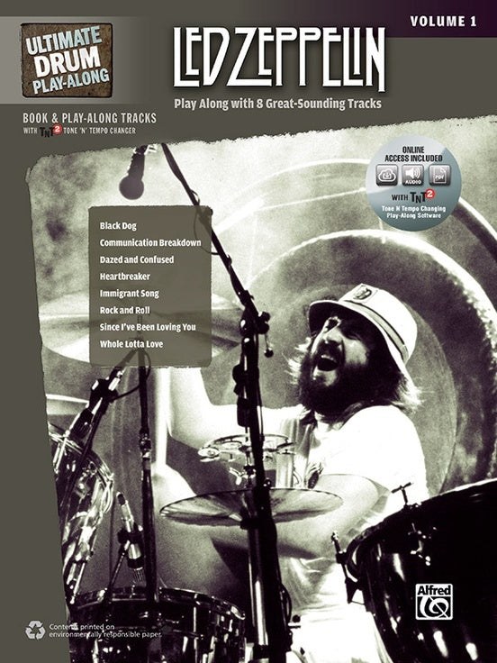 Ultimate Drum Playalong Led Zeppelin Vol1 Book/CD