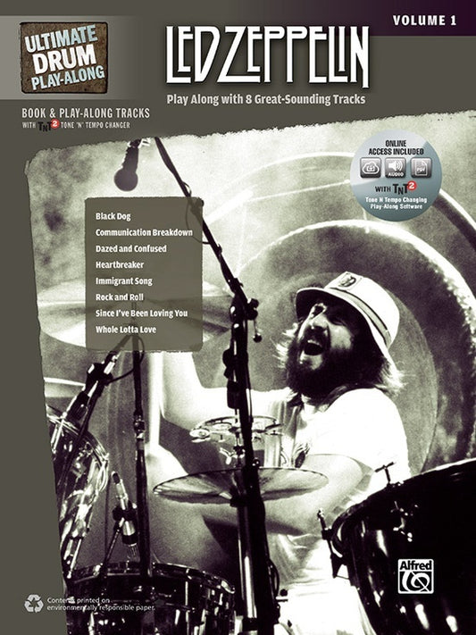 Ultimate Drum Playalong Led Zeppelin Vol1 Book/CD