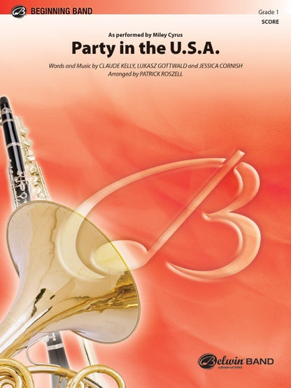 Party In The USA Concert Band Gr 1 Conductor Score