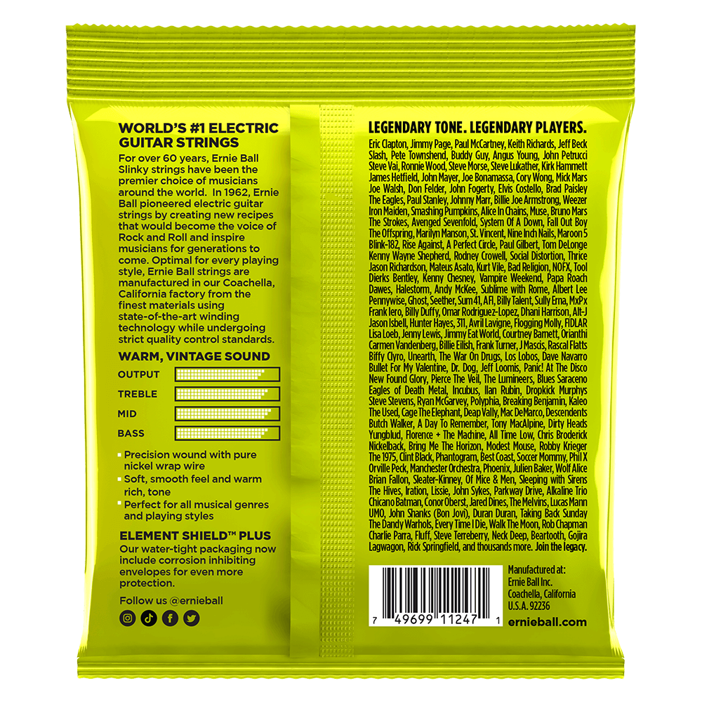 Ernie Ball Regular Slinky Classic RnR Pure Nickel Electric Guitar Strings 3-Pack 10 46 — view 2
