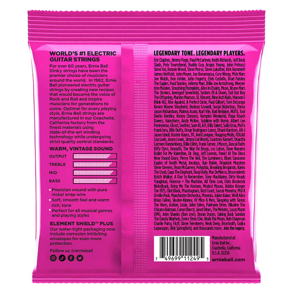 Ernie Ball Super Slinky Classic RnR Pure Nickel Electric Guitar Strings  3-Pack 9-42 — view 2
